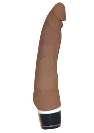 Ultra Classics Super Teaser Silicone Vibrating Dildo - Brown/Chocolate