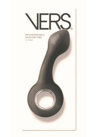 Vers G-Spot Rechargeable Silicone Vibrator - Black