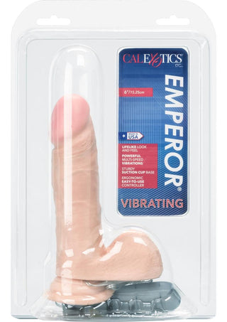 Vibrating Emperor Dildo - Ivory/Vanilla - 6in