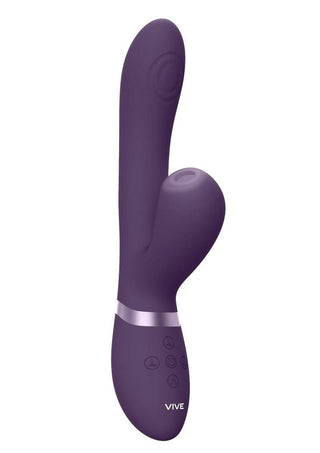 Vive Hide Rechargeable Silicone Airwave Clitoral and Pulse Wave G-Spot Vibrator