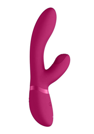 Vive Kyra Pulse Wave Rechargeable Silicone Clitoral Rabbit Vibrator - Pink