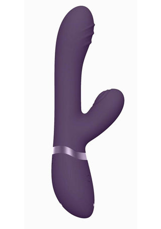 Vive Tani Rechargeable Silicone Finger Motion with Pulse Wave Vibrator - Purple