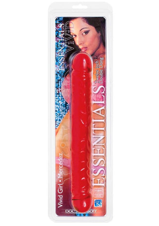 Vivid Essentials Double Dildo - Purple/Red - 12in