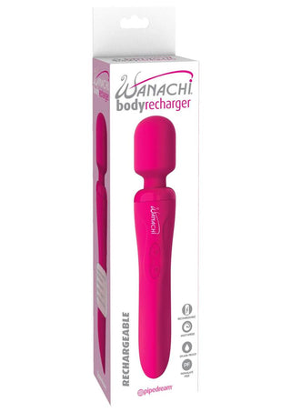 Wanachi Body Recharger Silicone Rechargeable Wand Massager - Pink