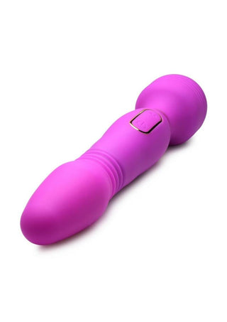 Wand Essential Ultra Thrust-Her Deluxe Rechargeable Silicone Thrusting and Vibrating Wand