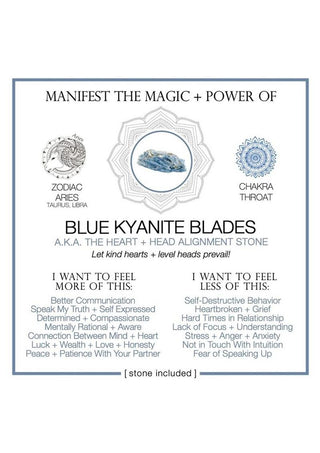 Warm Human Blue Kyanite Blades - Blue