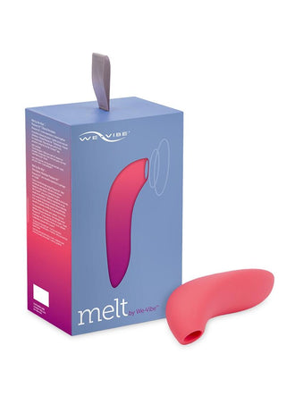 We-Vibe Melt Pleasure Air Rechargeable Silicone Clitoral Stimulator - Coral/Pink