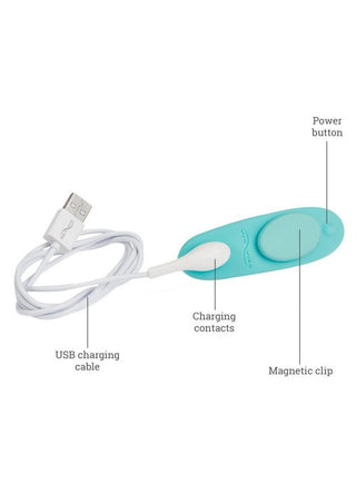 We-Vibe Moxie Wearable Rechargeable Silicone Panty Vibe Clitoral Stimulator