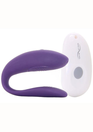 We-Vibe New Unite Rechargeable Silicone Couples Vibrator with Remote Control - Purple