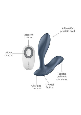 We-Vibe Vector Rechargeable Silicone Vibrating Prostate Massager with Remote Control