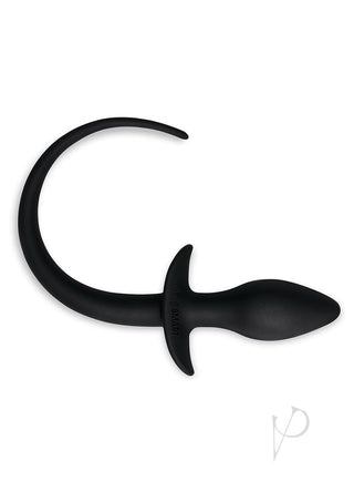 WhipSmart Play Tails Silicone Doggy Tail - Black - 3in