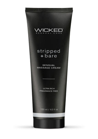 Wicked Sensual Massage Cream - Stripped and Bare