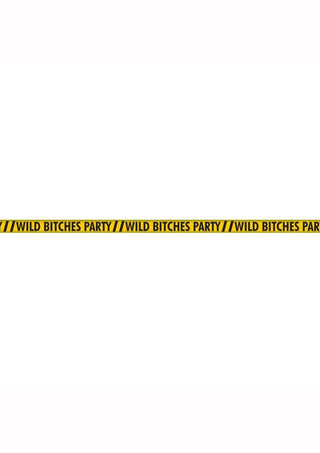 Wild Bitches Party Tape - Black/Yellow - 100ft