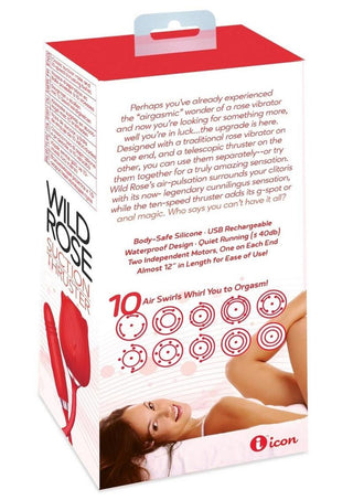 Wild Rose and Thruster Rechargeable Silicone Clitoral Stimulator