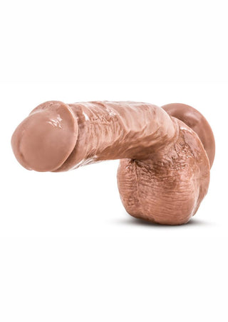 X5 Mister Grande Dildo with Balls - Brown/Caramel - 8.5in