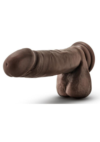 XX Midas Dildo with Balls - Black/Chocolate - 8in