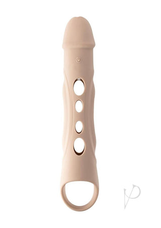 Zero Tolerance Big Boy Extender Rechargeable Silicone Penis Extension with Remote - Vanilla