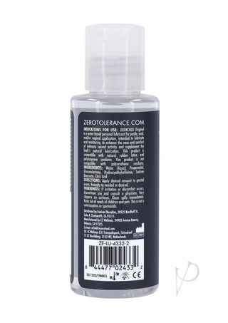 Zero Tolerance Drenched Original Water Based Lubricant - 2oz