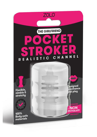 ZOLO Girlfriend Pocket Stoker Channel Texture - Clear/Pink